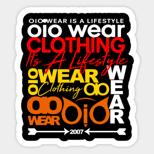 OiO wear clothing Sticker
